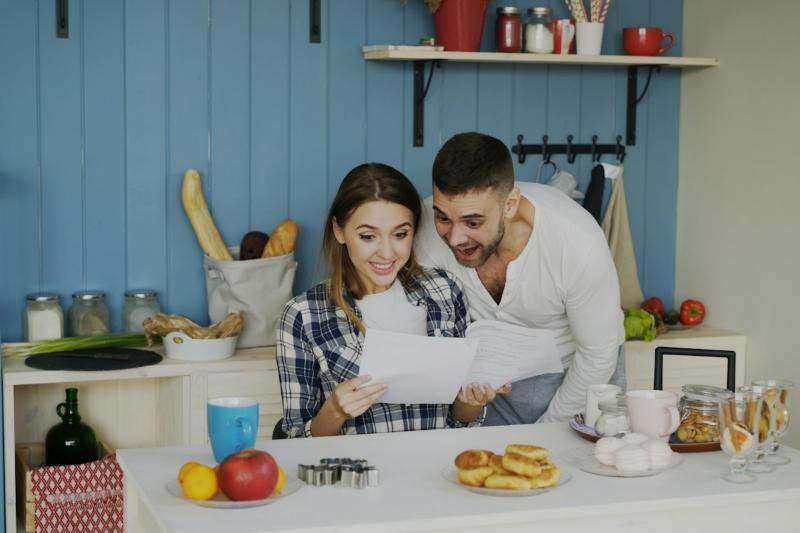 Couple reviewing their financial plan together